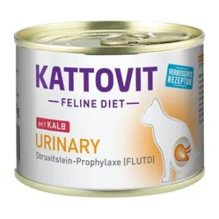 KATTOVIT Feline Diet Nassfutter Katze Urinary Adult Kalb 48x185 g