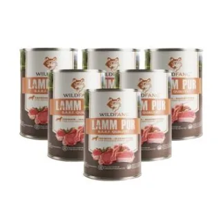 Wildfang ® Nassfutter Lamm pur BARF 6x400 g