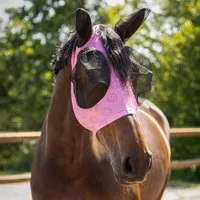 QHP Fliegenschutzmaske Super Bug Collection, Cherry Pink - X-FULL