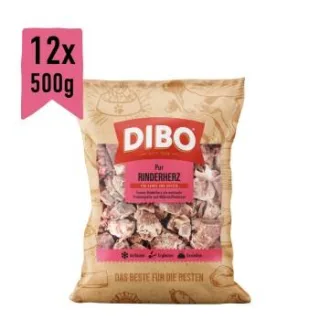 DIBO Frostfutter Rinderherz 12x500 g
