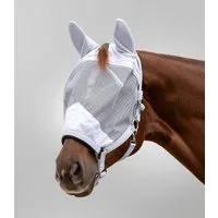 Waldhausen Fliegenmaske Premium mit Halfter und Ohrenschutz, silbergrau - Pony