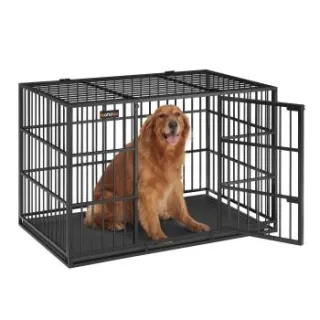 FEANDREA Hundekäfig Hundebox für mittelgroße und große Hunde 1,22 m, 75 cm, 80 cm