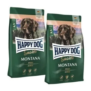 HAPPY DOG Sensible Trockenfutter Hund Adult, Montana 2x4 kg