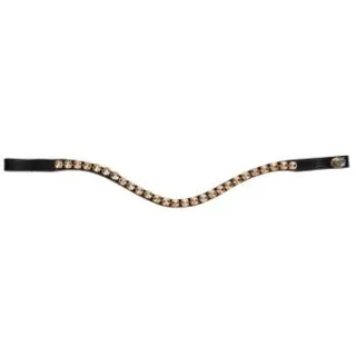 Hans Melzer Horse Equipment Stirnriemen Stockholm schwarz VB/ COB (Vollblut)