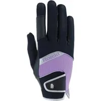 Roeckl Reithandschuh "MILLERO", black/lilac macaron - 8