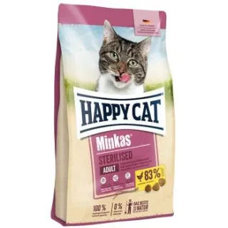 HAPPY CAT Minkas Trockenfutter Katze Adult, Sterilised, Geflügel 10 kg