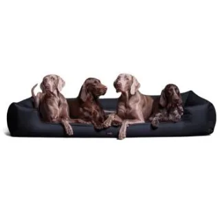 Tierlando GOOFY - Orthopädisches Hundebett aus Polyester inkl. Matratzenschoner dunkelblau 1,6 m, 25 cm, 1,1 m