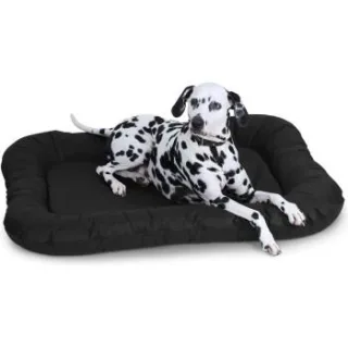 Knuffelwuff Wasserfestes In und Outdoor Hundebett Lucky aus Nylongewebe schwarz XXXL