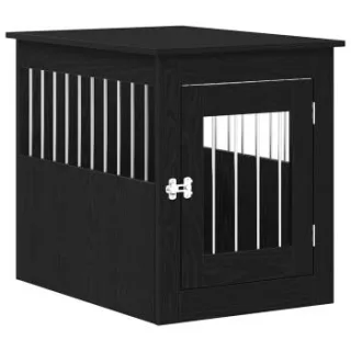 VidaXL Hundekäfig im Möbel-Stil graphit schwarz 75 cm, 55 cm, 65 cm