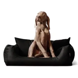 Tierlando NEMO Hundebett Hundesofa S M L Hundekorb Katzenbett 65 80 100cm schwarz 65 cm, 20 cm, 50 cm