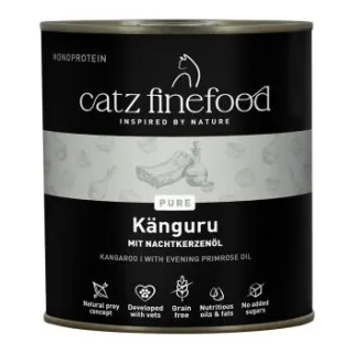 Catz finefood Nassfutter Katze Pure Adult Känguru 12x800 g