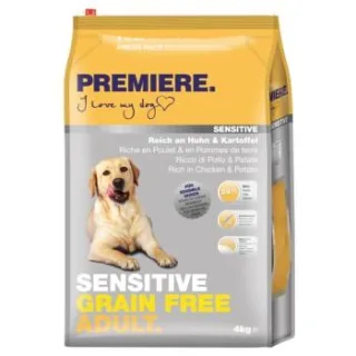 PREMIERE Sensitive Trockenfutter Hund Adult Grain Free Huhn und Kartoffel 4 kg