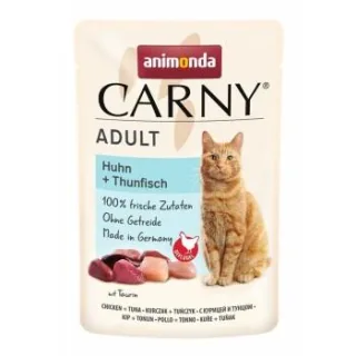 animonda Carny Nassfutter Katze Adult Huhn und Thunfisch 48x85 g