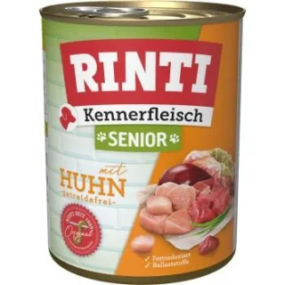RINTI Kennerfleisch Nassfutter Hund, Senior, Dose Huhn 36x800 g