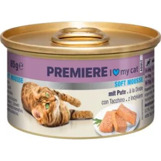 PREMIERE Soft Mousse Nassfutter Katze Adult Pute 72x85 g