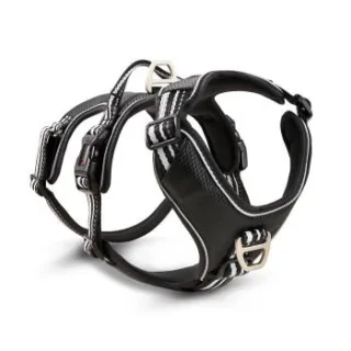 Wolters Active Pro Geschirr No Escape Geschirr Hundegeschirr schwarz/ silber XS
