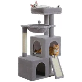 Pawz Road –Kratzbaum 104 cm–mit Höhlen grau