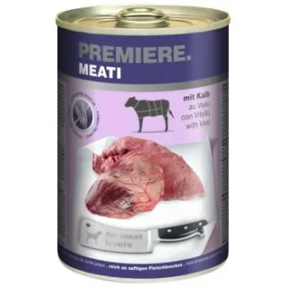 PREMIERE Meati Nassfutter Hund, Adult, Kalb 24x400 g