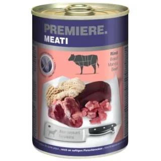 PREMIERE Meati Nassfutter Hund, Adult, Rind 24x400 g