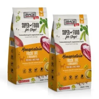 MAC's Dog Mono Adult Trockenfutter Ente 2x12 kg
