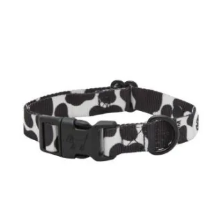 Barkalot Hundehalsband Recyceltes Polyester schwarz/ weiß S