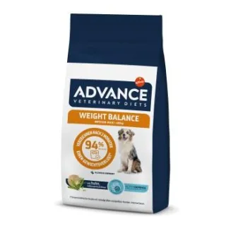 ADVANCE Veterinary Diets Weight Balance Medium-Maxi - Kroketten für übergewichtige Hunde 12kg