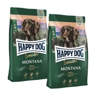 HAPPY DOG Sensible Trockenfutter Hund Adult, Montana 2x10 kg