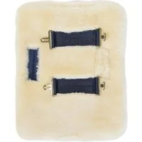 Kentucky Horsewear Brusterweiterung künstliches Lammfell neutral - 2 Schnallen - 1 Stk