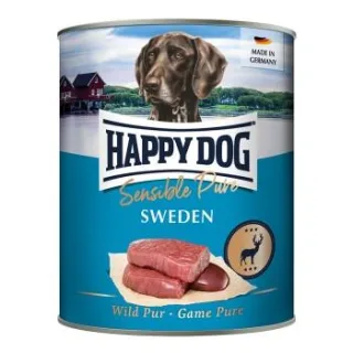 HAPPY DOG Sensible Pure Nassfutter Hund Adult 6x800 g Wild