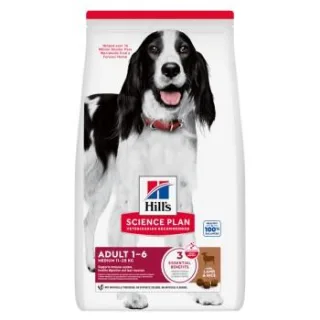 Hill's Science Plan Trockenfutter Hund, Medium Adult, mit Lamm und Reis 14 kg