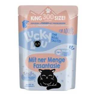 Lucky Lou Nassfutter Katze Adult Geflügel und Fasan 12x300 g