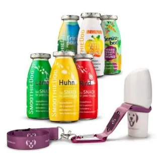 SmoothieDog 6er Mix + Doggyroller Rosa L
