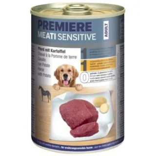 PREMIERE Meati Sensitive Nassfutter Hund, Adult, Pferd und Kartoffeln 12x400 g