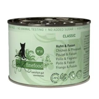 Catz finefood Nassfutter Katze Classic Adult No. 15 Huhn und Fasan 24x200 g