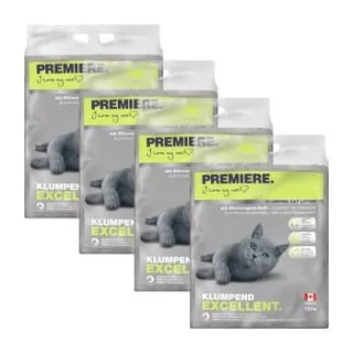 PREMIERE Excellent Klumpstreu Katze Zitronengras-Duft 4x12 kg