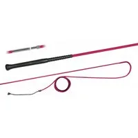 FLECK Longierpeitsche ERGO-Griff mit Schraubverschluss, 180 cm - pink