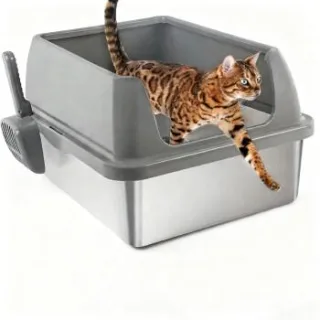 All for paws Edelstahl-Katzenklo