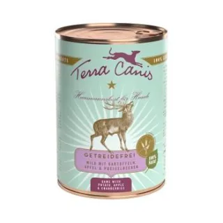 Terra Canis Getreidefrei Adult Wild mit Kartoffeln, Apfel und Preiselbeeren 6x400 g