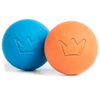 Rudelkönig Hundeball – Naturkautschuk Ball blau/ apricot