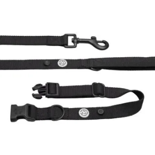 Barkalot Hundehalsband-Auslaufset schwarz L