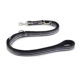 Wolters Active Pro Führleine Hundeleine schwarz/ silber M-L