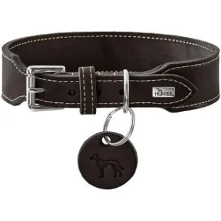 Dog Sport HUNTER Hundehalsband Aalborg extrabreit schwarz M
