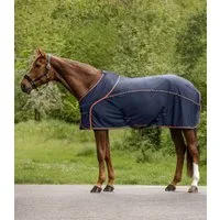 Waldhausen Cooler Fliegen-Sommerdecke, nachtblau/orange - 145 cm