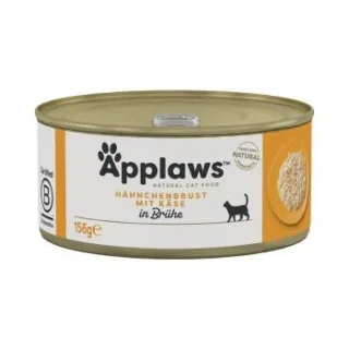 Applaws Nassfutter Katze Adult in Brühe Hühnerbrust mit Käse 24x156 g