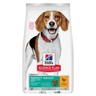 Hill's Science Plan Trockenfutter Hund, Perfect Weight, Medium Adult, mit Huhn 12 kg