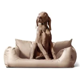 Tierlando NEMO Hundebett Hundesofa S M L Hundekorb Katzenbett 65 80 100cm beige 1 m, 25 cm, 80 cm