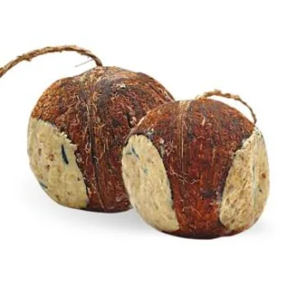 Lyra Pet Gefüllte Kokosnuss mit Löchern 2x4 Stück
