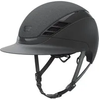 ABUS Pikeur AirLuxe SUPREME GLAM mit langem Visier, schwarz - L