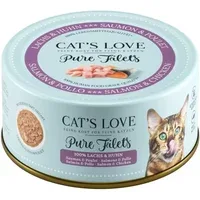 Cat's Love Pure Filets Nassfutter "Lachs & Huhn" - 100 g