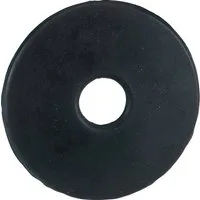 Kerbl Gebissscheiben, schwarz - 7 cm